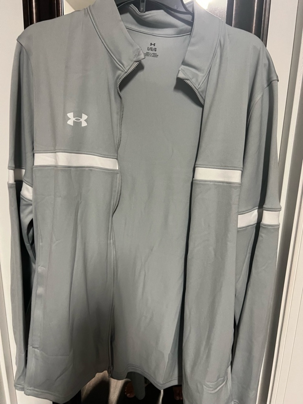 Under Armour Light Gray Men's Lightweight Zip-Front Jacket